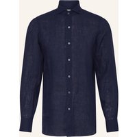 FINAMORE 1925 Finamore 1925 Leinenhemd Tokyo Sergio Slim Fit blau