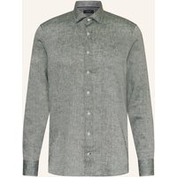 OLYMP SIGNATURE Olymp Signature Leinenhemd Tailored Fit gruen