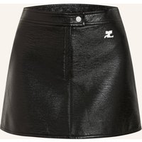 Courrèges Courrèges Rock In Lederoptik schwarz