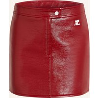 Courrèges Courrèges Rock In Lederoptik rot