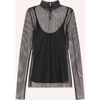 RIANI Riani Longsleeve Mit Glitzergarn schwarz