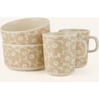 Marimekko Marimekko 4-Tlg. Frühstücksset Oiva Pikkuinen weiss