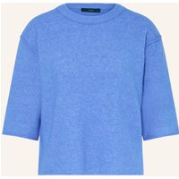 Oui Pullover Mit 3/4-Arm blau