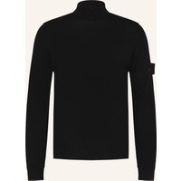 Stone Island Rolkragenpullover Ghost schwarz