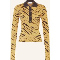Ganni Ganni Longsleeve Aus Merinowolle gelb