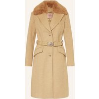 Guess Guess Mantel New Patrice Mit Abnehmbarem Kunstfell beige
