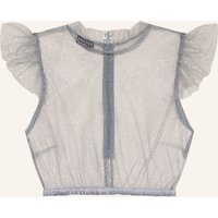 KINGA MATHE Kinga Mathe Dirndlbluse Heiki Mit Glitzergarn grau