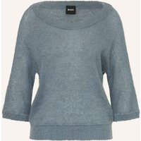 Boss Alpaka-Pullover Fancer Mit 3/4-Arm blau