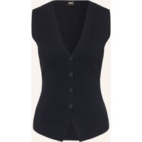 Boss Strickweste Fylvie blau