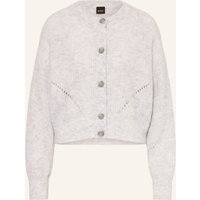 Boss Strickjacke Fernard Mit Alpaka grau