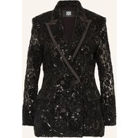 RIANI Spitzenblazer Mit Pailletten schwarz
