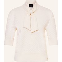 Marc Cain Strickshirt Mit Schluppe weiss