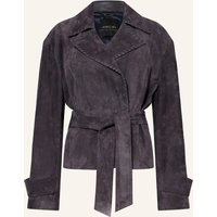 Marc Cain Lederjacke blau