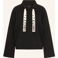 Marc Cain Sweatshirt Mit Schmucksteinen schwarz