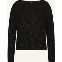 Marc Cain Pullover Mit Pailletten schwarz