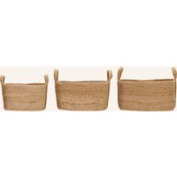 house doctor House Doctor 3er-Set Aufbewahrungskörbe beige