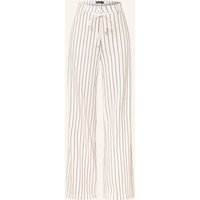 CAMBIO Marlenehose Adrienne Mit Leinen weiss