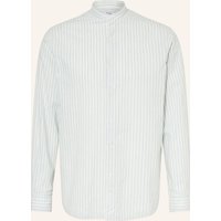 PAUL Paul Hemd Comfort Fit Mit Stehkragen Und Leinen gruen