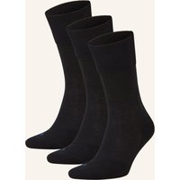 Falke 3er-Pack Socken Run schwarz