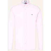 Tommy Jeans Tommy Jeans Hemd Regular Fit Mit Leinen pink