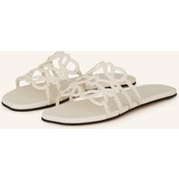 Loewe Loewe Pantoletten Petal Anagram weiss