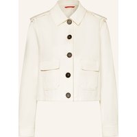 No.1 Como No.1 Como Kastenjacke Mit Schmucksteinen weiss