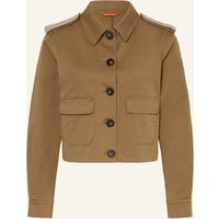 No.1 Como No.1 Como Kastenjacke Mit Schmucksteinen braun