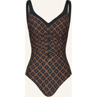 CHARMLINE Charmline Shape-Badeanzug Tobacco Fields schwarz
