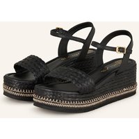 Unisa Unisa Plateau-Sandalen Kebec schwarz