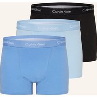 Calvin Klein 3er-Pack Boxershorts Icon Cotton Relaxed Fit blau