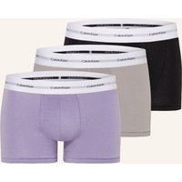 Calvin Klein 3er-Pack Boxershorts lila