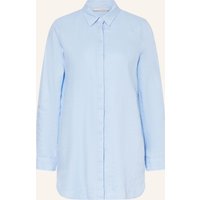 lilienfels Lilienfels Hemdbluse Aus Leinen blau