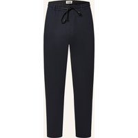 drykorn Hose Deger Im Jogging-Stil Regular Fit Mit Leinen blau