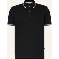 Olymp Olymp Piqué-Poloshirt Casual Fit schwarz