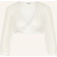 Heimatglück Tracht Heimatglück Tracht Dirndlbluse Margarete Aus Spitze Mit 3/4-Arm weiss
