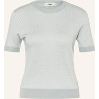Fendi Strickshirt Mit Seide blau