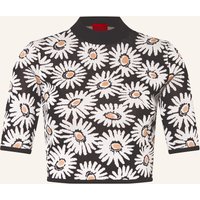 HUGO Strickshirt Slipina weiss