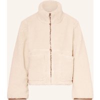 NEO NOIR Neo Noir Teddyfell-Jacke Effa weiss
