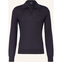ZEGNA Cashmere-Pullover Mit Seide blau