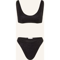 Oséree Oséree Bustier-Bikini Lumiere Sporty Mit Glitzergarn schwarz