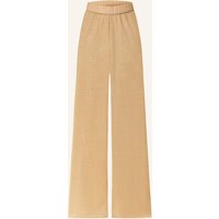 Oséree Oséree Marlenehose Lumiere Mit Glitzergarn gold