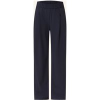 Marc Cain Marlenehose Wedi Im Materialmix blau