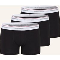 Dsquared2 3er-Pack Boxershorts schwarz