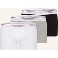 Dsquared2 3er-Pack Boxershorts grau