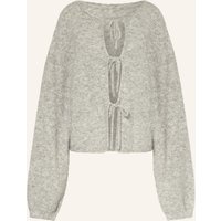 black palms Black Palms Strickjacke Zusie Mit Alpaka grau