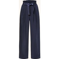 MARC AUREL Marc Aurel Marlenehose Aus Satin blau