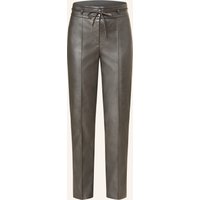 MARC AUREL Marc Aurel Hose In Lederoptik grau