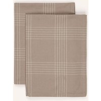 BROSTE COPENHAGEN Broste Copenhagen 2er-Set Geschirrtücher Rud grau