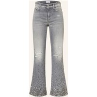 CAMBIO Cambio Jeans Franesca Mit Schmucksteinen grau