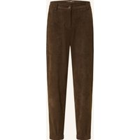 CAMBIO Hose Kiss In Lederoptik braun